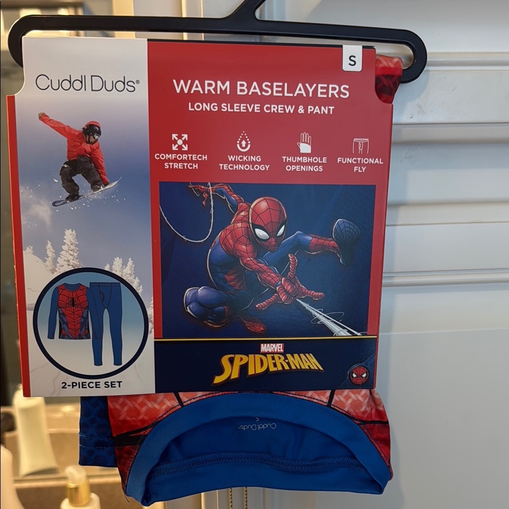 Cuddl Duds Kids Spider-Man Matching Set - Red and Blue